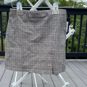 Art Class Gray Plaid Mini Skirt
